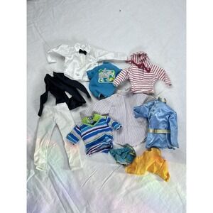 Vtg Ken Doll Clothes Lot 10 Piece Pants Shirts 80s Read Description